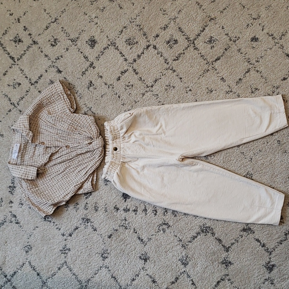 Zara Paperbag toddler pants